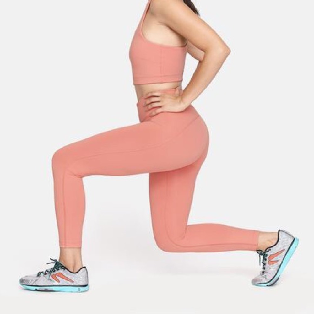 Outdoor voices freeform leggings in terra cotta